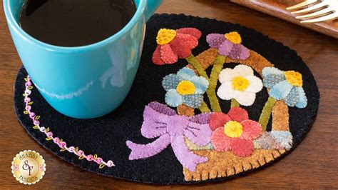 Wooly Mug Mat Series May A Shabby Fabrics Tutorial Youtube