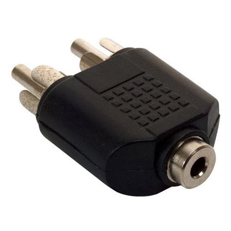 Adaptador de 2 plugs RCA a jack 3 5 mm estéreo