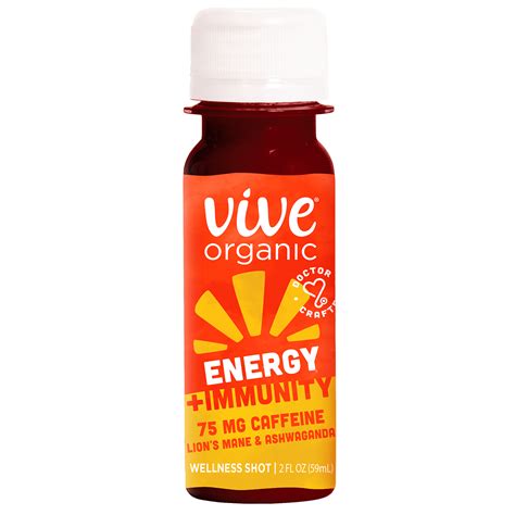 Vive Organic Energy Immunity Wellness Shot 2 Fl Oz