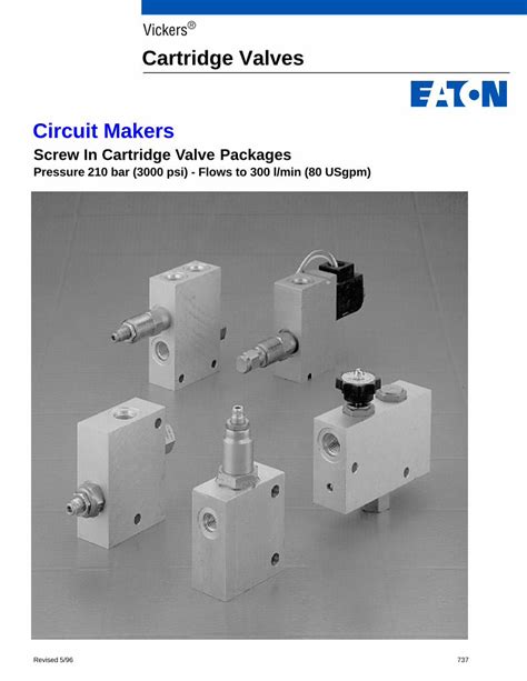 PDF Vickers Cartridge Valves Circuit Makersvickershydraulics Ru Pages