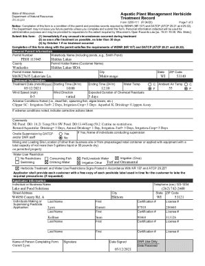 Fillable Online Aquatic Plant Management Apm Permit Application Forms