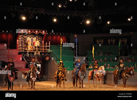 Medieval Times Dinner and Tournament show Stock Photo - Alamy