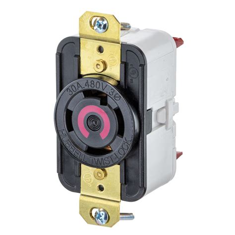 Hbl St Twist Lock Edgeconnect Receptacle With Spring Termination