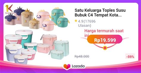 Satu Keluarga Toples Susu Bubuk C Tempat Kotak Wadah Penyimpanan Susu