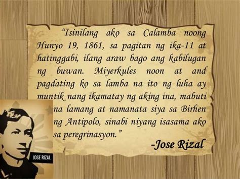 Saan Isinilang Si Jose Rizal Mosop