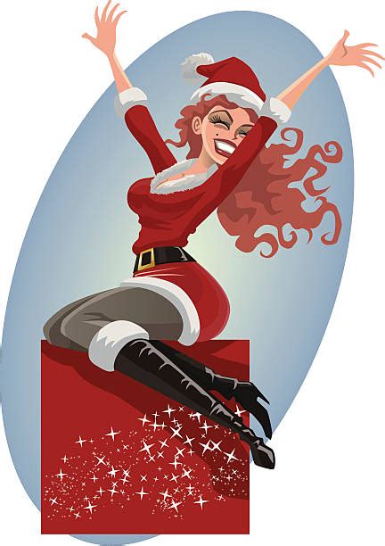 Christmas Pin Up Girls Cartoons Illustrations Royalty Free Vector Graphics And Clip Art Istock