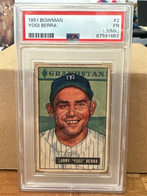 Bowman Yogi Berra New York Yankees Hof Ebay