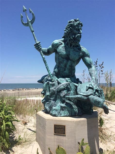 King Neptune On The Shore Is A Replica Of The One On The Oceanfront