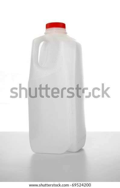 Milk Carton Red Label On Shiny Stock Photo Edit Now 69524200