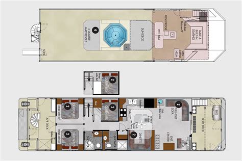 Steury Houseboat Floor Plans