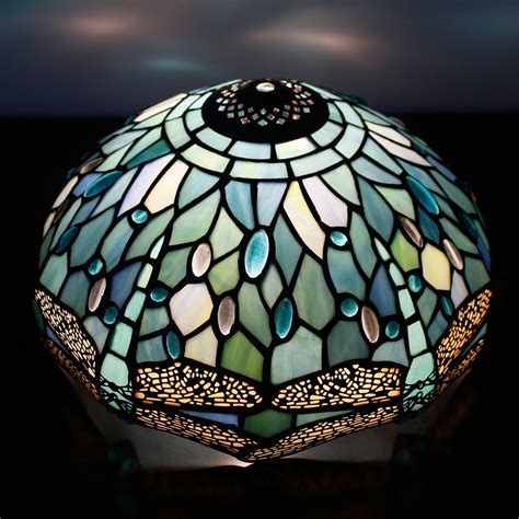 Bloomsbury Market Tiffany Lamp Shade Replacement 12X6 Inch Sea Blue ...