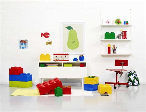 Room Copenhagen Contenitore Lego Storage Brick 4 Rosso Finnish