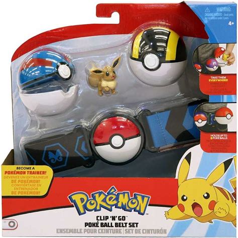 Bandai Pokémon Ceinture Première Ball Ultra Ball Et Figurine 5 cm