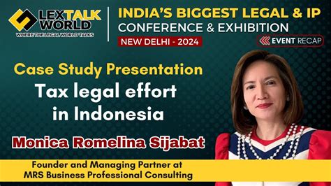 Tax Legal Effort In Indonesia Lextalk World Conference Youtube