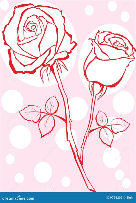 Hand Sketched Rose Stock Vector Illustration Of Holiday