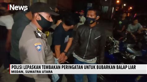 Polisi Lepaskan Tembakan Peringatan Untuk Bubarkan Balap Liar Di Medan