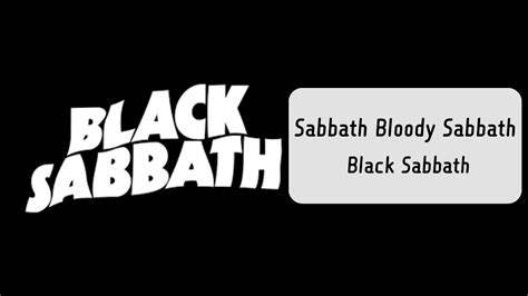 Sabbath Bloody Sabbath Youtube