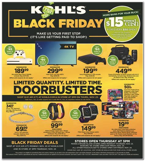 Kohl's Black Friday 2017 Doorbuster ad circular released (see all 64 pages)