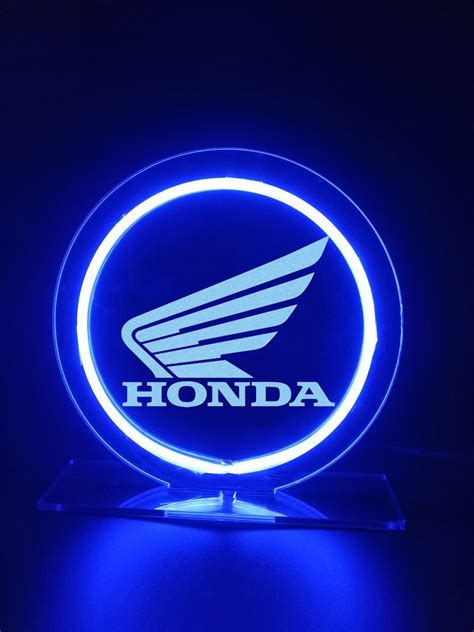 Honda Motorcycle Logo Team Neon Sign Desk Lamps Neon Sign Etsy