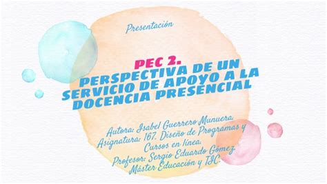 Dise O De Programas Pec M Ster Educaci N Y Tic Uoc