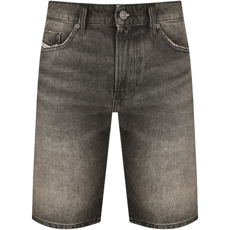 Diesel Denim Slim Shorts Grey Mainline Menswear