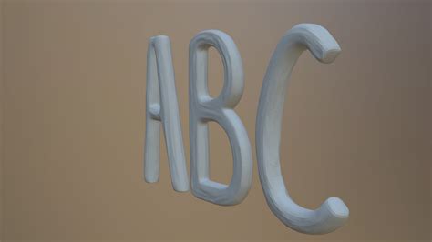 3d 3d Letters Model Turbosquid 1908176