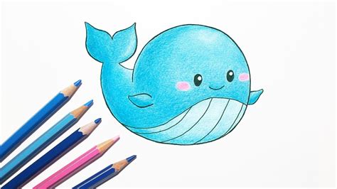 How To Draw A Cute Whale