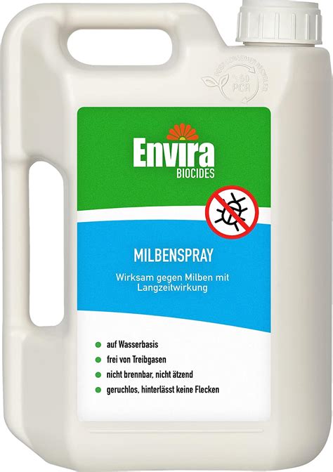 Envira Anti Milben Spray Liter Mittel Gegen Milben Hausstaubmilben