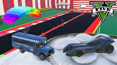 GTA V Online BATMÓVEL vs ÔNIBUS DEU A MAIOR TRETA YouTube