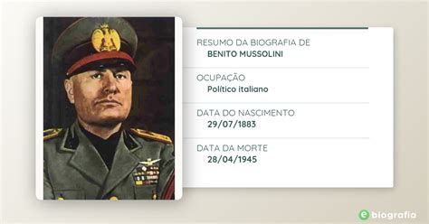 Biografia de Benito Mussolini - eBiografia