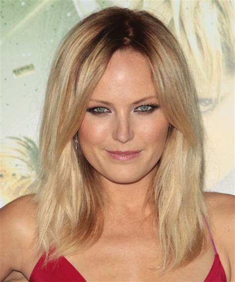 Malin Akerman Medium Straight Blonde Hairstyle With Light Blonde Highlights