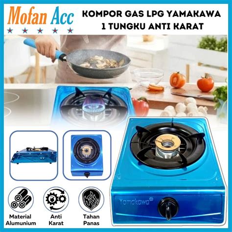 Jual Kompor Gas Yamakawa 1 Tungku SNI YK 101 Single Bruner Automatic