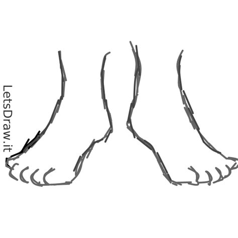 How To Draw Foot Btcg Tbab Png Letsdrawit