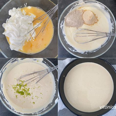 Pastel de yogur rico en proteínas receta de postre sin azúcar sin