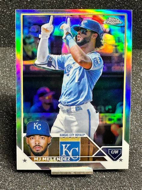 2023 Topps Chrome Refractor MJ MELENDEZ 151 FREE SHIPPING EBay