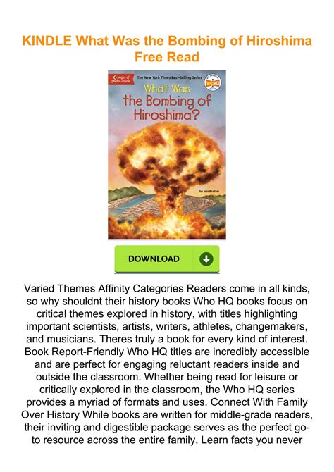 Kindle What Was The Bombing Of Hiroshima Free Read By Ebooksnew Issuu