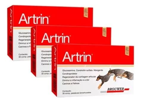 Kit C 3 Artrin Anti inflamatório Brouwer 90 Comprimidos Frete grátis