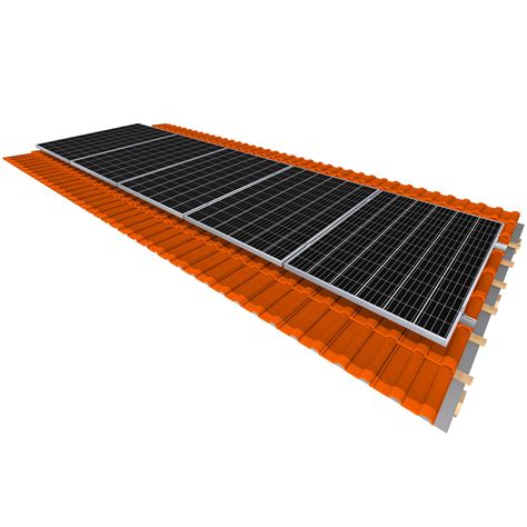 Solar Tile Roof Mounting Photovoltaic Power Home System