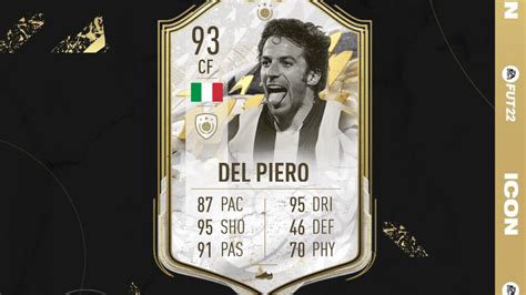 Fifa 22 Disponibile La Sbc Icon Di Alessandro Del Piero Moments