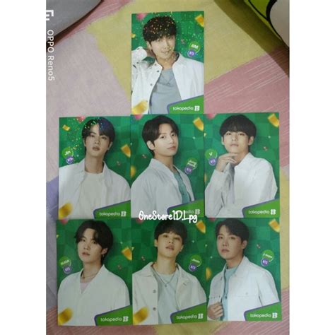 Jual LIMITED POSTCARD HOLOGRAM SET BTS OT7 SPESIAL ULTAH TOKO IJO TOKO