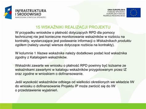 PPT PRZYGOTOWANIE WNIOSKU O PŁATNOŚĆ PowerPoint Presentation free