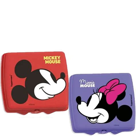 Porta Sanduiche Minnie Mickey Tupperware Shopee Brasil