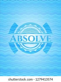 Absolve Water Representation Style Emblem Stock Vector Royalty Free