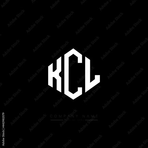 KCL letter logo design with polygon shape. KCL polygon logo monogram ...