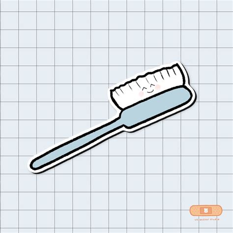 Toothbrush Sticker Etsy