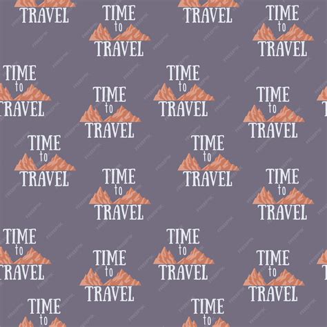 Premium Vector | Time to travel is a travel quote