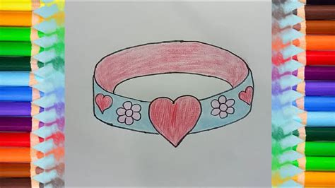 How To Draw Bracelet Easy Coloring Page For Beginners With Crayon