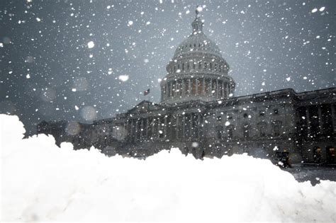 School Work Travel Paused As Snow Blankets Washington D C PBS News