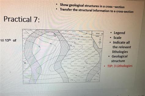 Solved - Show geological structures in a cross - section - | Chegg.com