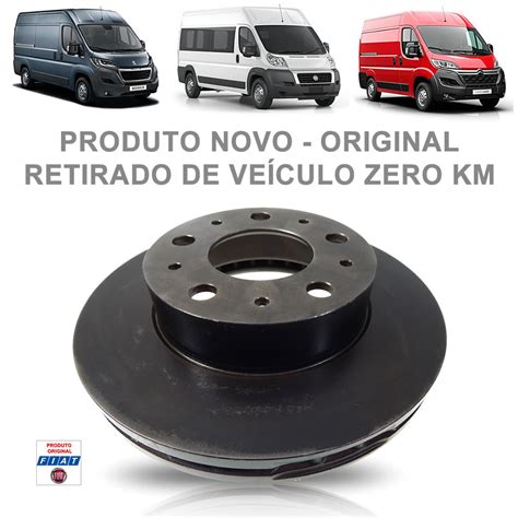 Disco De Freio Dianteiro Aro Original Fiat Ducato Peugeot Boxer